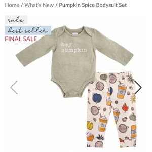 Mudpie “Hey, Pumpkin” Baby Set